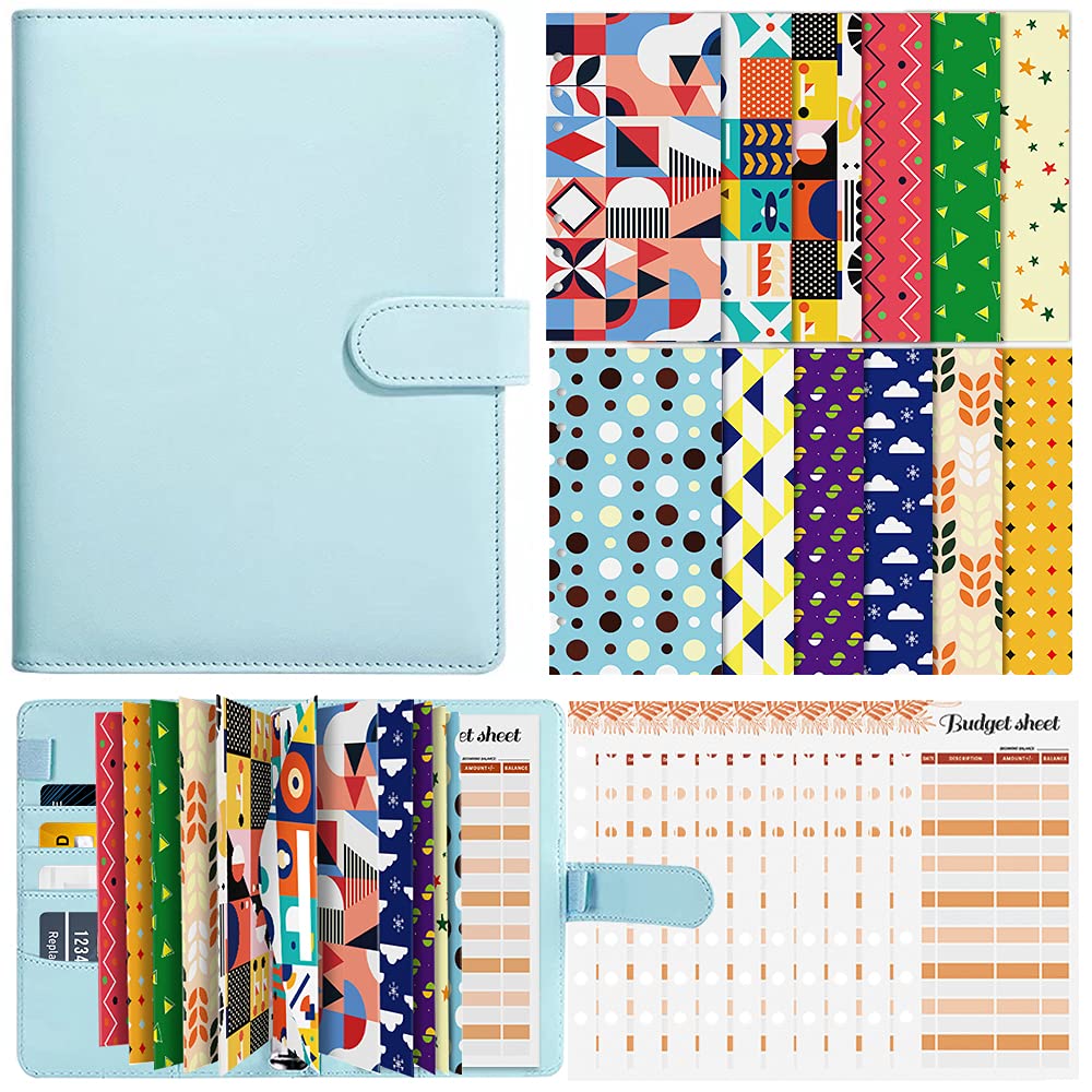 Photo 1 of Budget Binder with Cash Envelopes, Colorful Cash Envelopes for Budgeting A6 Binder with Budget Envelopes, Money Envelopes for Cash Budget Planner with Cash Envelopes