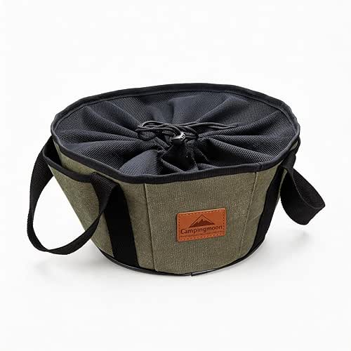 Campingmoon 10 In Dutch Oven Bag, Heavy Duty Canvas Camping