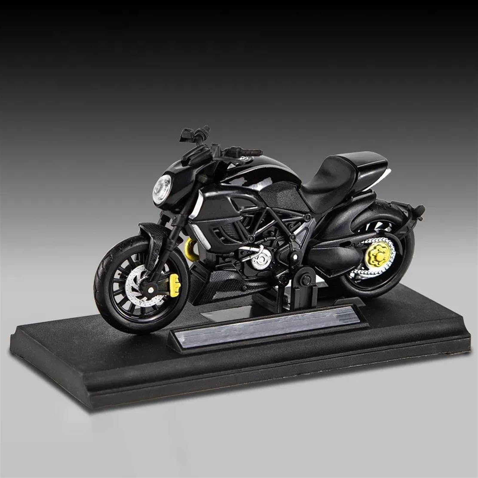 SEYXF Motorbike Toy 1:18 for Ducati Devil Motorcycle Diecasts Toys Model Gift(Black- Silver)
