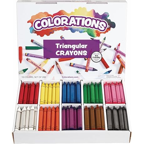 Colorations CLRTRI Jumbo Triangular Crayons