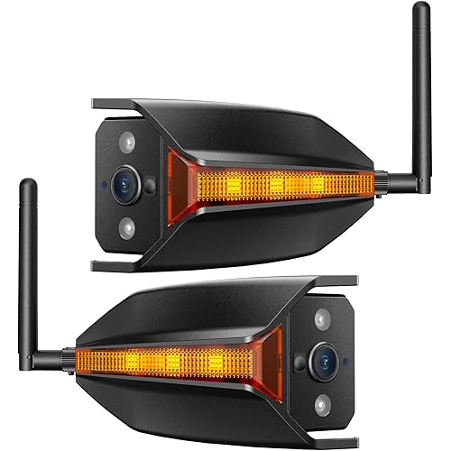 AUTO-VOX RV Backup Camera Wireless System: Left/Right Side Cameras, Adjustable Angle with IR Night Vision, IP69K Waterproof, Works Only with WF1, for Class A/B/C Motorhome, 5th Wheel, Travel Trailer