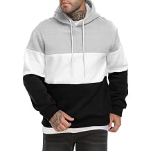 Mens Hooded Sweatshirts Long Sleeve Winter Hoodies Pullover Sweatshirts with Pockets