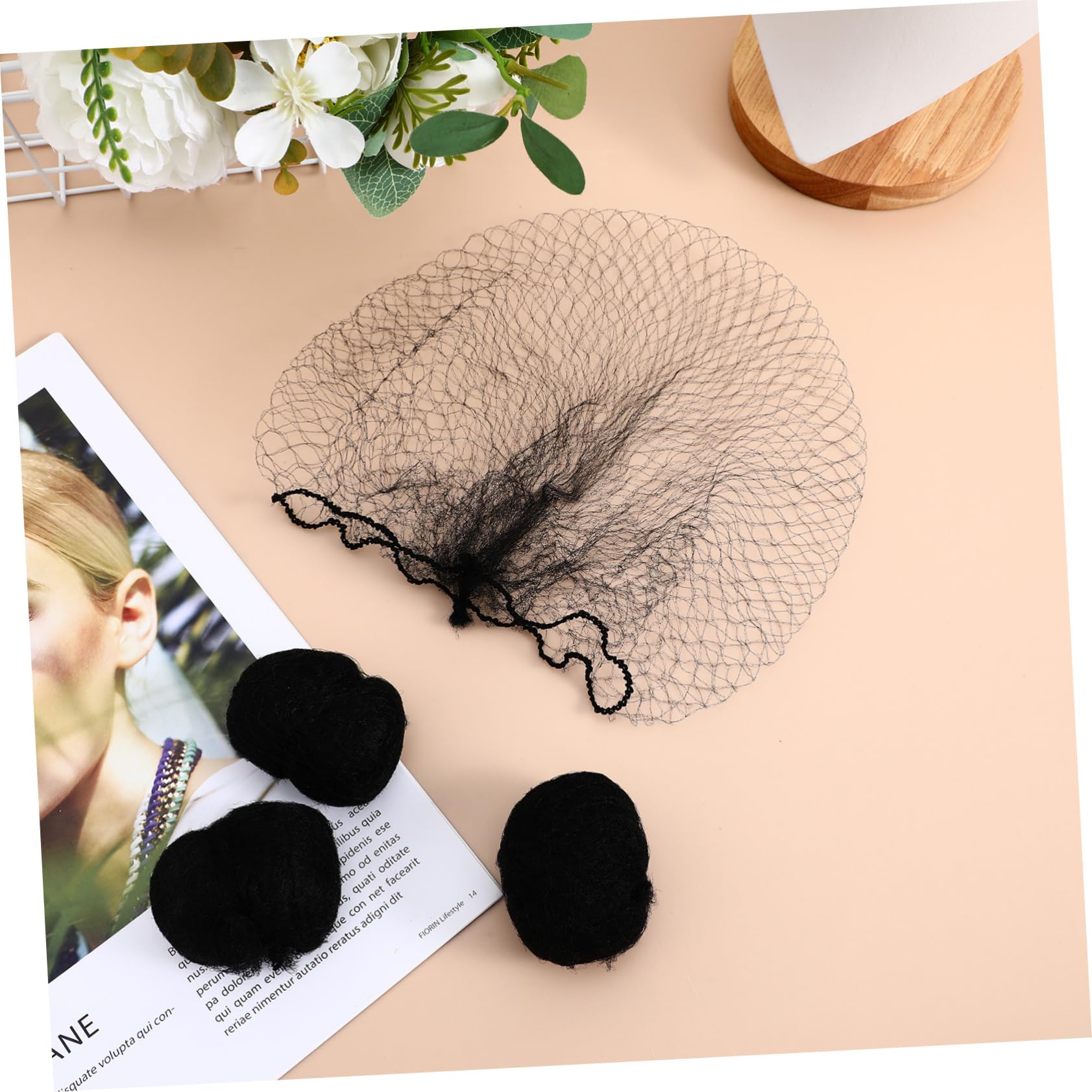 Lot De 100 Filets À Cheveux Invisibles Noirs En Maille Élastique Pour Maintien Sécurisé Idéal Pour Hôpitaux Restauration Et Industrie Alimentaire