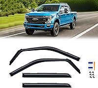 Vista 64 de Visera de ventana para Chevy Silverado 1500/GMC Sierra 1500/Avalanche/Suburban Crew Cab 2007-2013, protectores de lluvia, deflector de ventilación