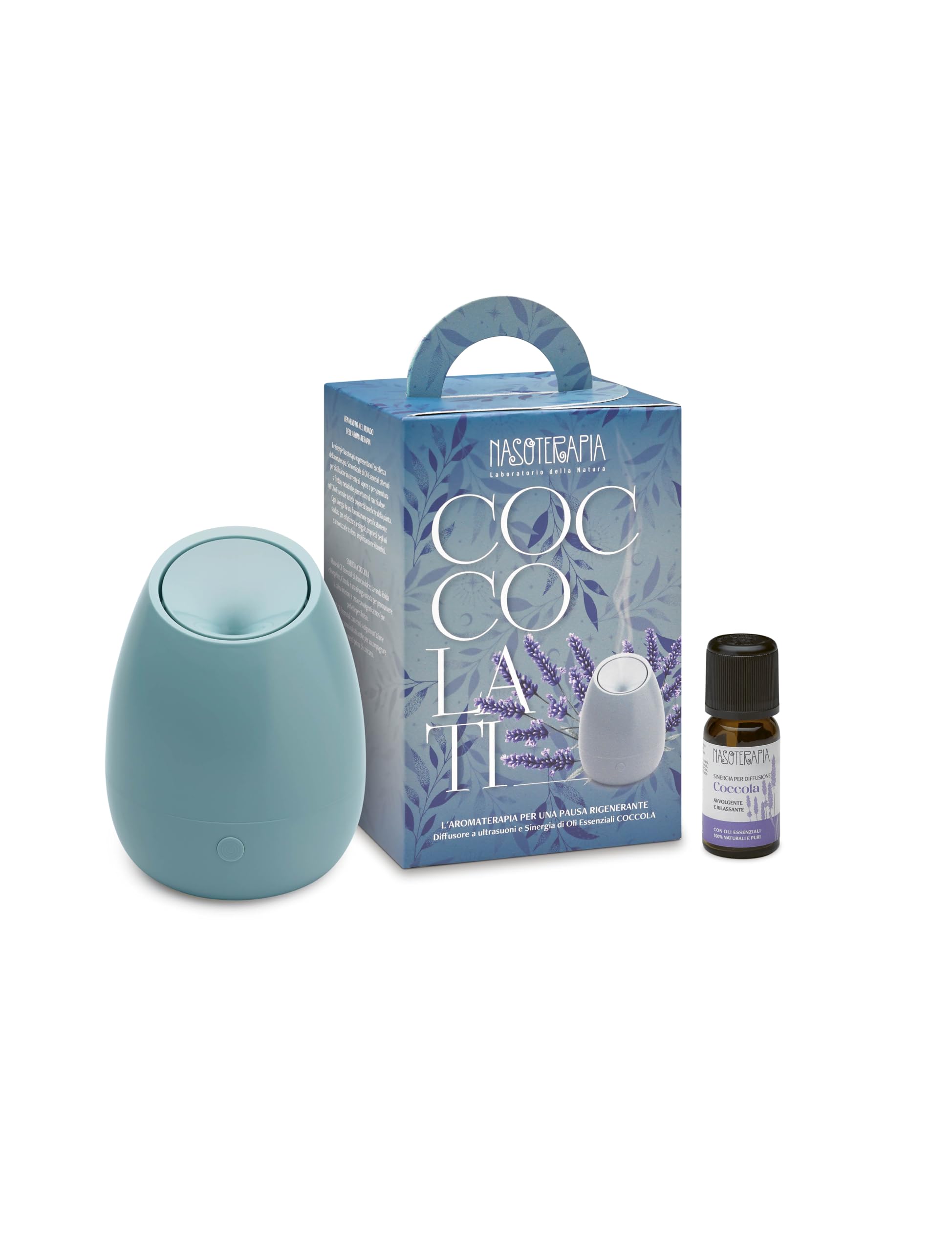 Kit Coccolati - Diffusore a Ultrasuoni Bloom + Sinergia di Oli Essenziali Coccola