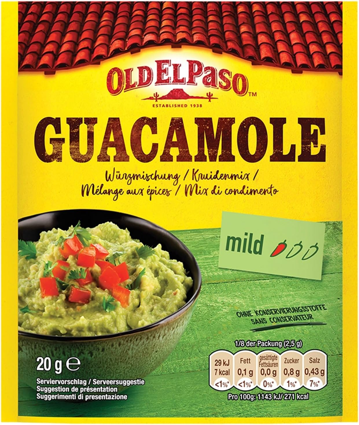 Sazonador Guacamole Old El Paso 20g