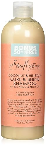 SheaMoisture Champú Curl & Shine de coco e hibisco - 19.5 fl oz