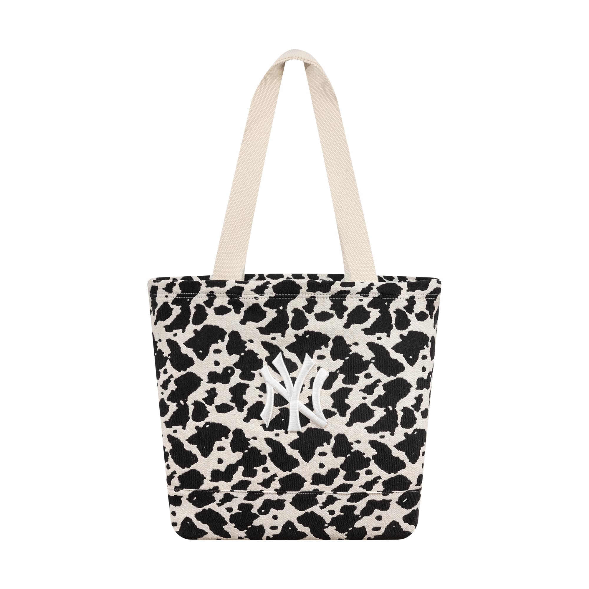 New Era Cow Jacquard Tote Bag 270 - Light Beige, talla única