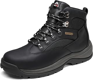 NORTIV 8 Men's Safety Steel Toe Work Boots Waterproof Construction Boots