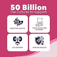 Vista 3 de Bio360 Probióticos para Mujeres para la Salud Vaginal - Apoya el Equilibrio del pH, Salud Vaginal, Urinaria y Digestiva - 50 Mil Millones de UFC