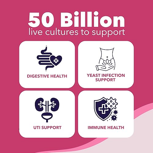 Miniatura 3 de Bio360 Probióticos para Mujeres para la Salud Vaginal - Apoya el Equilibrio del pH, Salud Vaginal, Urinaria y Digestiva - 50 Mil Millones de UFC