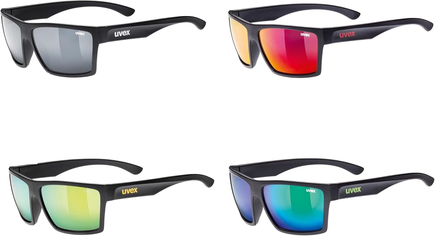 Uvex Women's lgl 29 Polarized Sports Sunglasses, Black Mat/Silver, Einheitsgröße