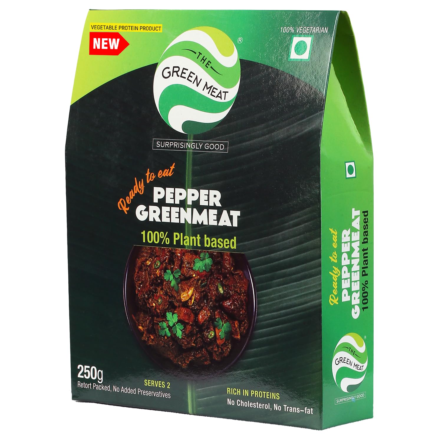 Greenmeat Pepper Roast | Ready to Eat Curry | 100% Plant based & Vegetarian Meat Substitute | Rich in Proteins & Fibres | No Preservatives | Pack of One (250g) (B0D25VZY5C) Amazon Price History, Amazon Price Tracker