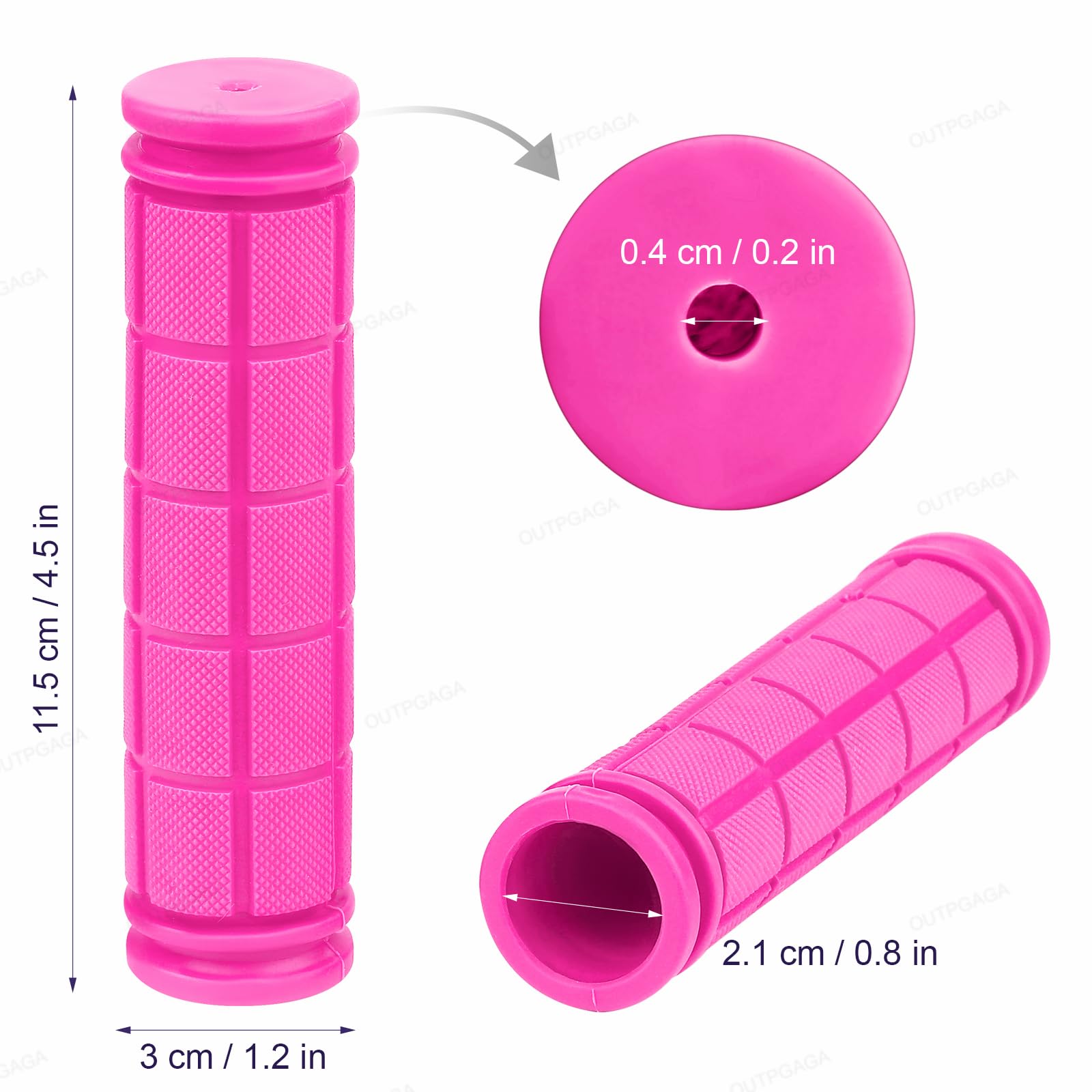 Bike Handle Grips with Tassel Streamers, Kids Non-Slip-Rubber Bicycle Handlebar for Girls Boys, Suitable for BMX MTB Bicycle Mountain Bike Scooter Folding Bike