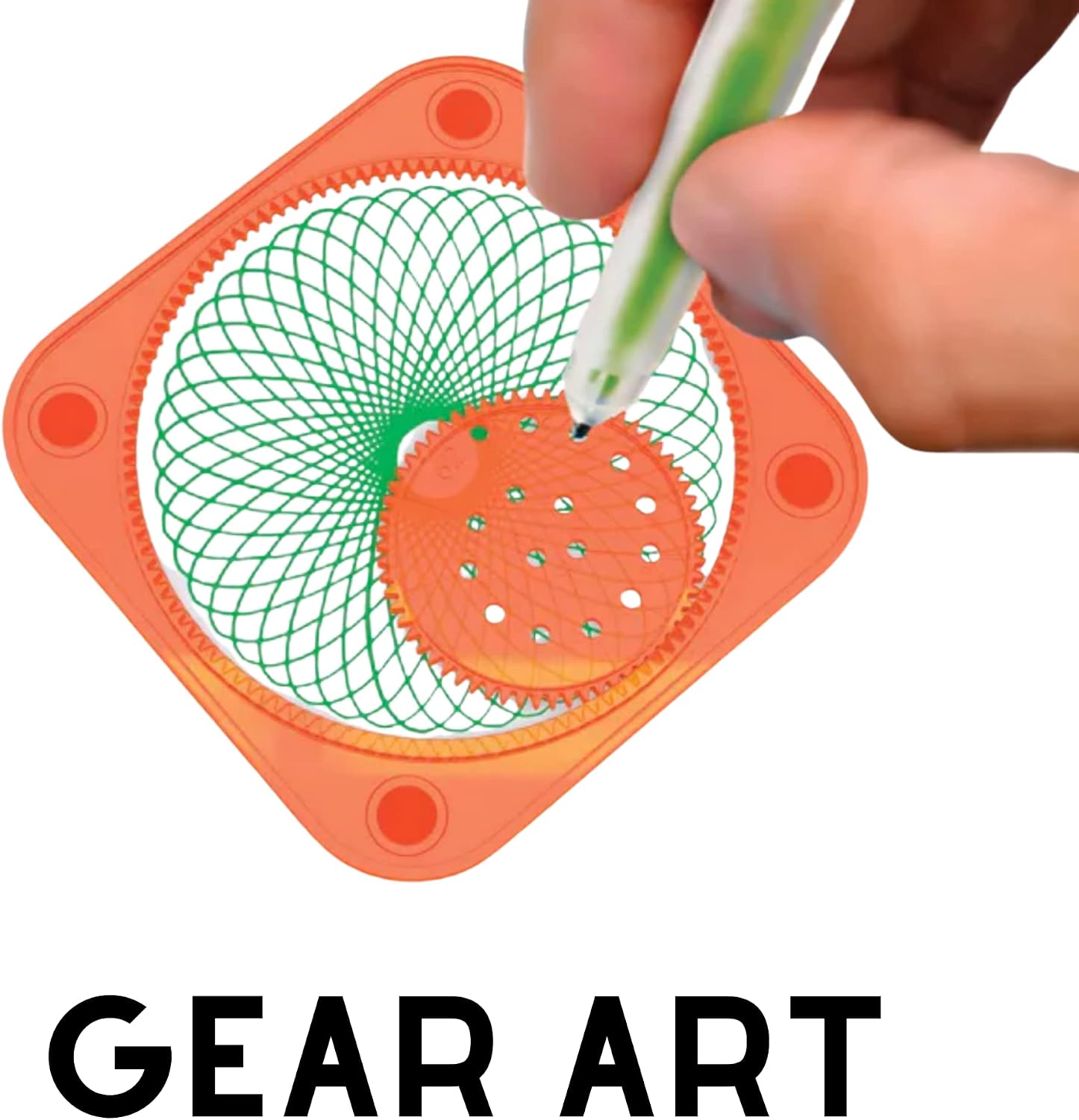 ALEX Brands - Gear Art Designer Set - Art Supplies for Kids 9-12 - Includes Spinner Gears, Holders, Gel Pens - 1 Box, 23 Pieces
