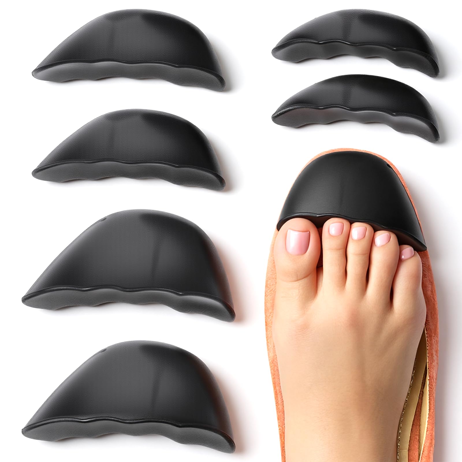 Photo 1 of 3 PCS Soft Sponge Adjustable Shoe Filler, Half-Size Insoles Adjust Too Big Shoes Toe Cushion Fillers Make Shoes Fit Shoe Inserts for Women Too Big for All Day Pain Relief and Comfort Men and Women