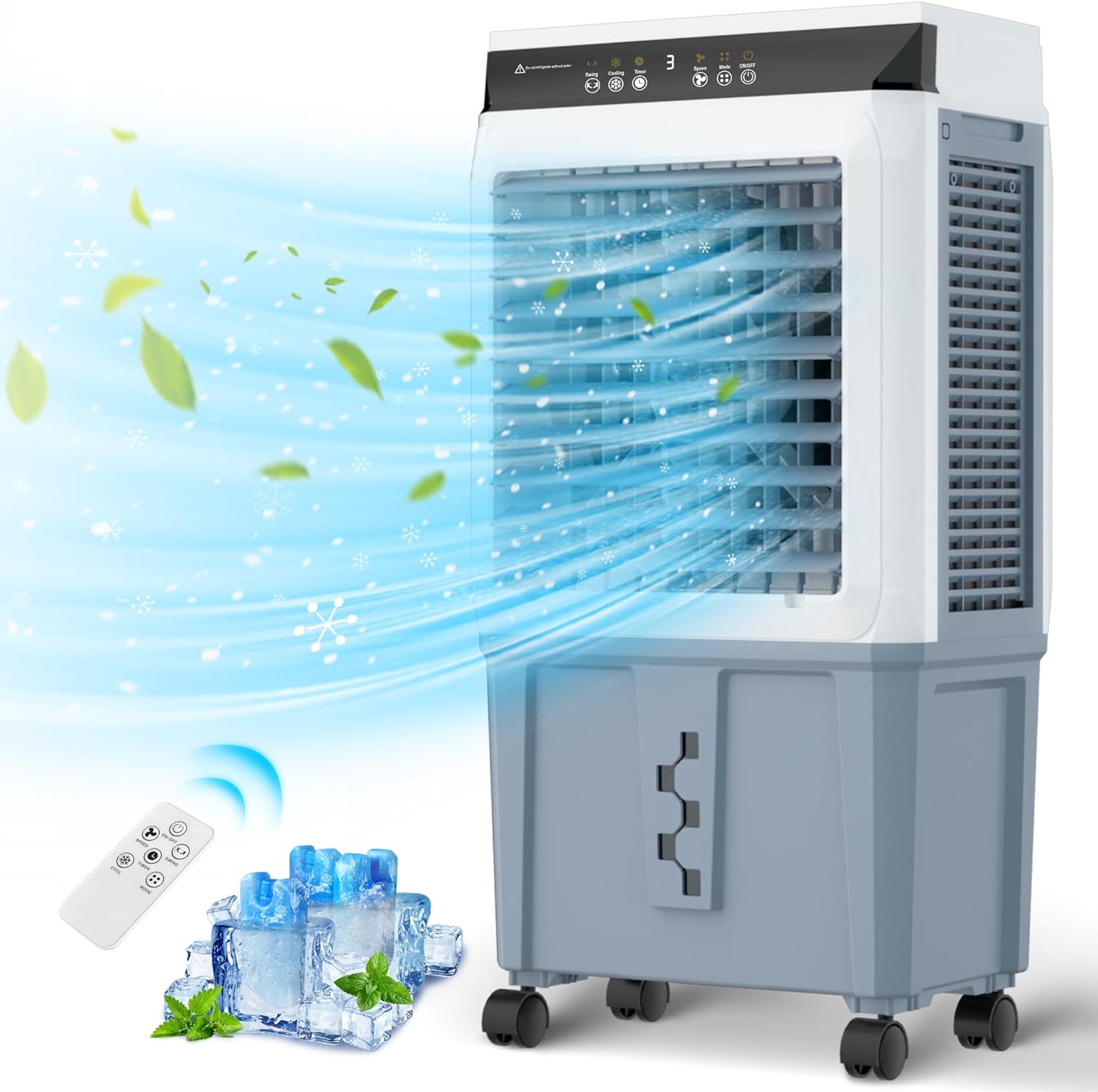 LifePlus Evaporative Air Cooler, 3500CFM Windowless Dominican