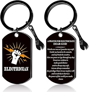 Electrician Gifts for Men Keychain