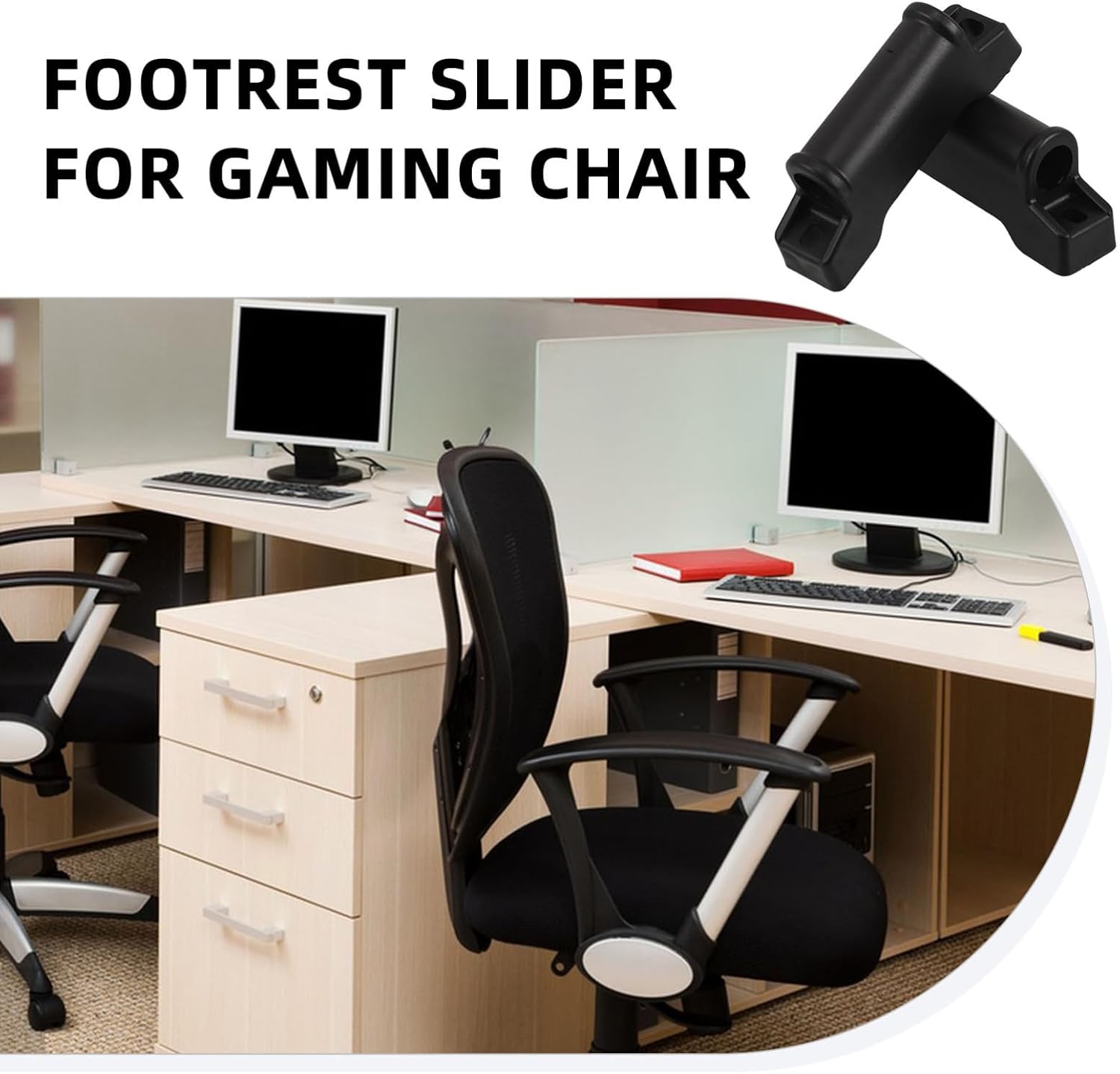 Reclining Footrest Slider Parts Plastic Sliders for Chair Bases Safe Stylish for Type of Chair