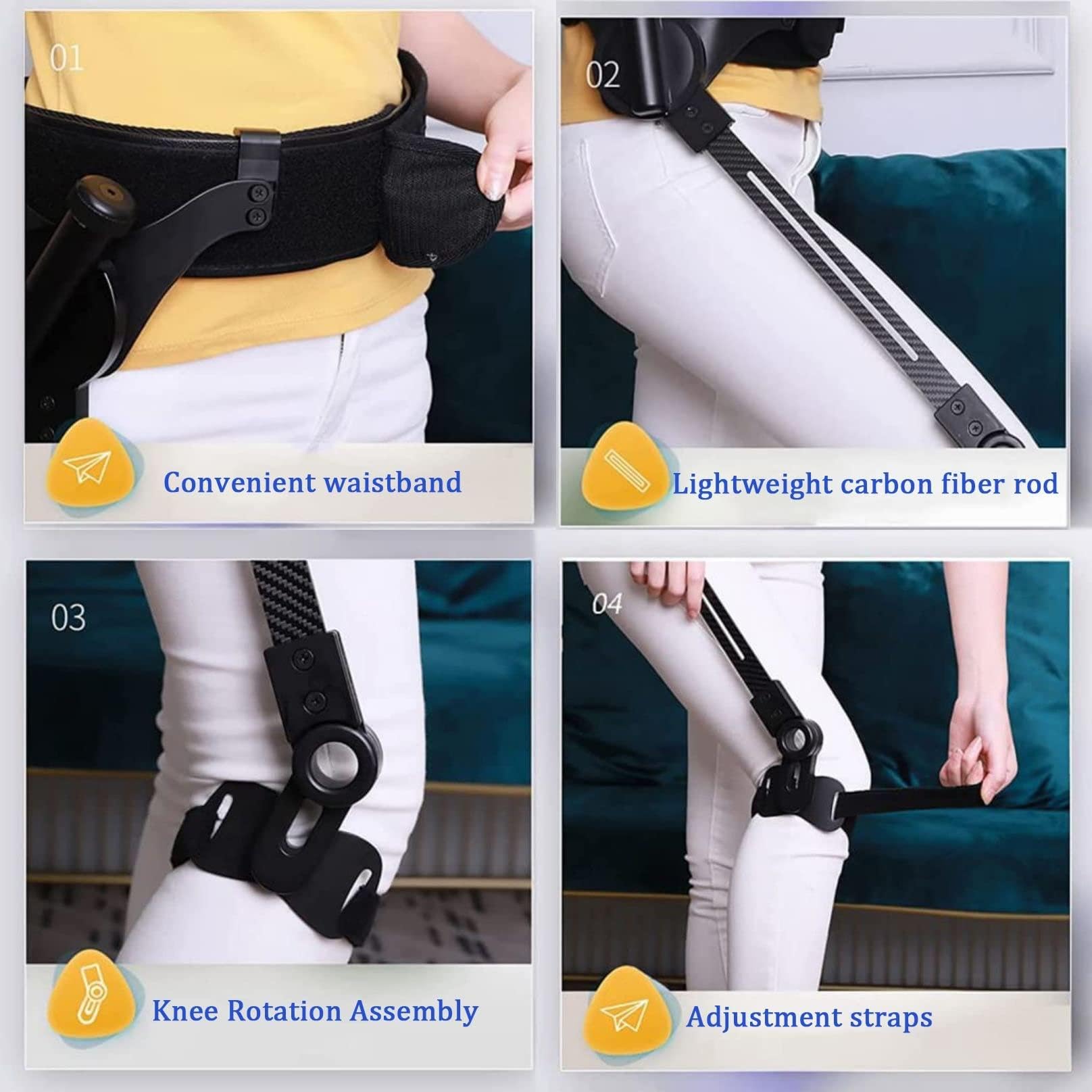 Ausilio for la mobilità, ausilio for l'allenamento delle gambe(Right,M)