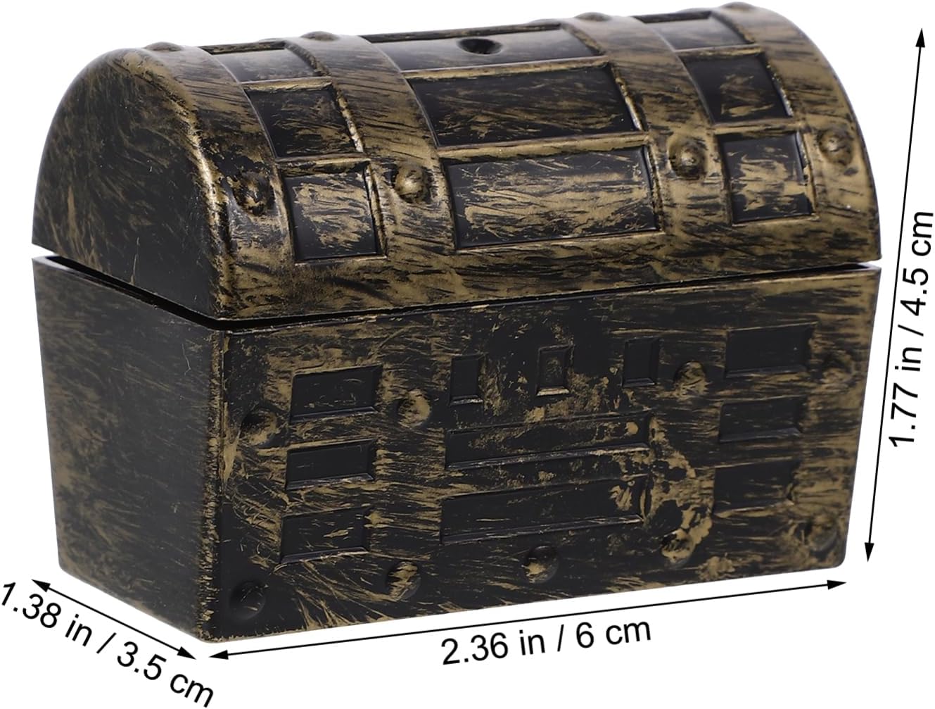 Kisangel 6pcs Pirate Treasure Chest Vintage Storage Boxes for Boys and Girls Decorative Trinket Containers for Parties and Home Organization Safe Material Fun Props for Treasure Hunts
