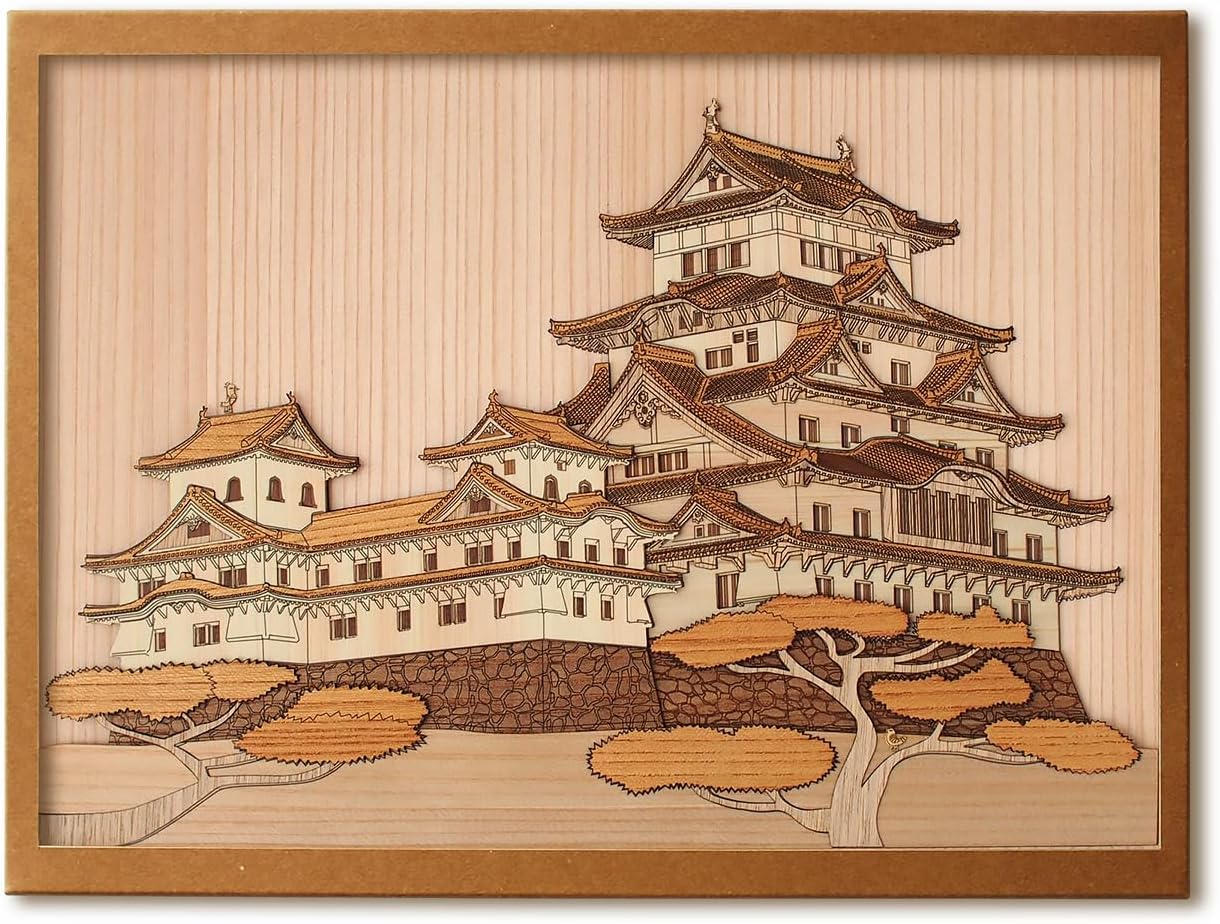 KINOWA Wooden Art Kit Kiharie Himeji Castle Made in Japan