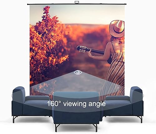 Miniatura 4 de GYX-Décoration 43169 HD Projection Screen Pull-Out Style Indoor Outdoor Projector Screen for Home Theater Entertainment Mobile Self Standing