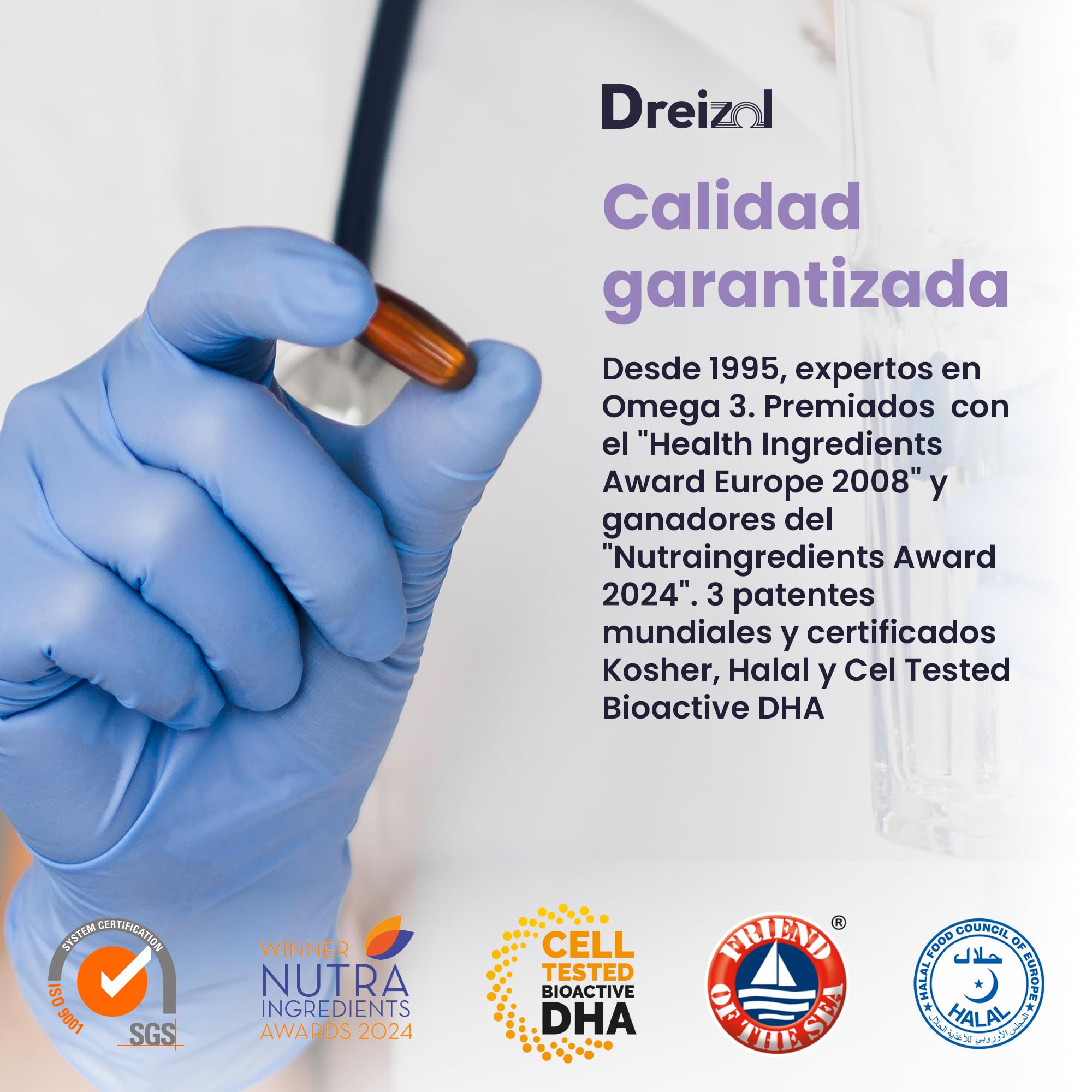 by Brudy Lab - Omega 3 Menopausia - 8 en 1– Cápsulas con DHA, EPA y DPA en Triglicéridos, con Vitaminas y Minerales - Alivia los Síntomas de la Menopausia - Sin Gluten ni Lácteos - 60 Cápsulas