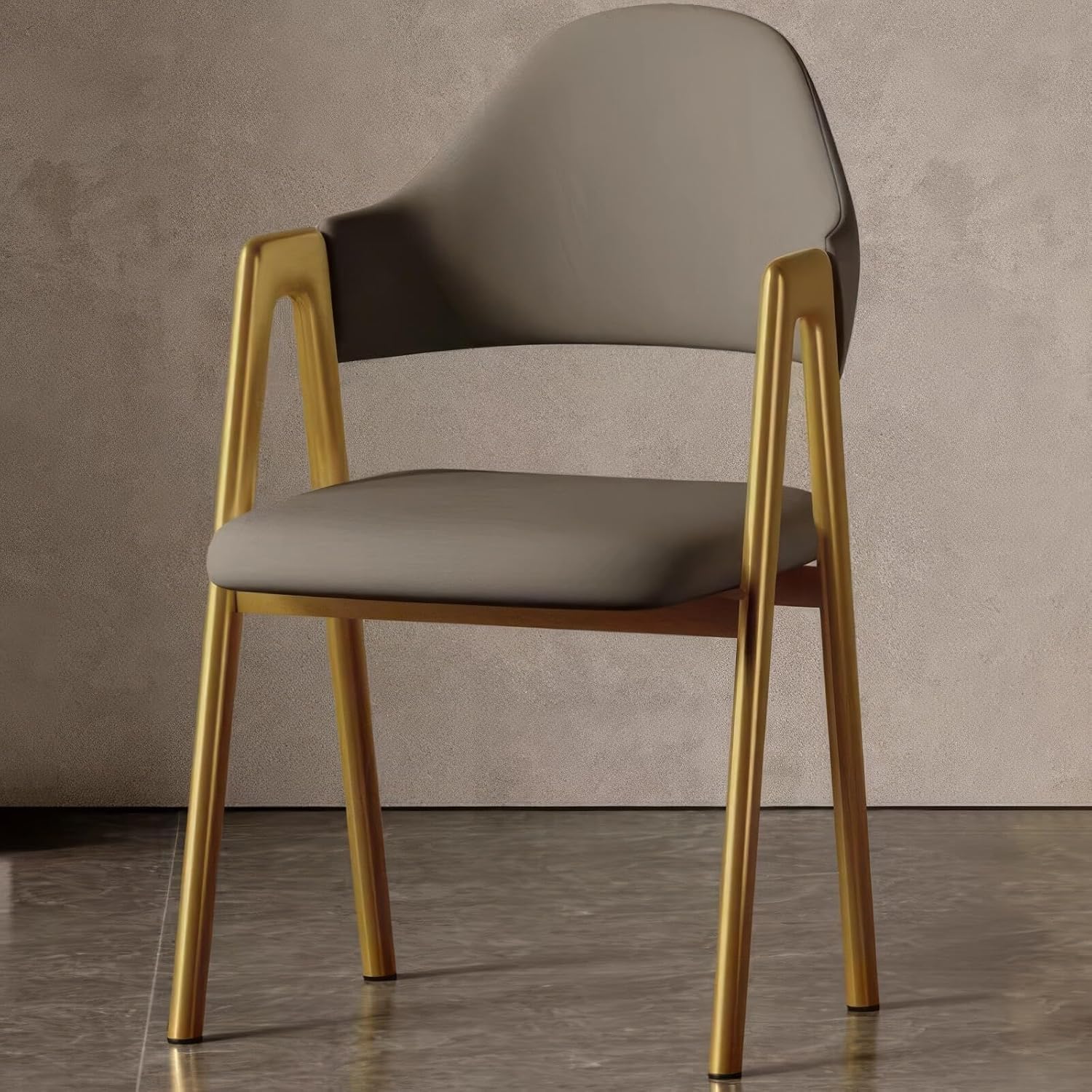 Chaises de salle à manger en cuir de style moderne et élégant