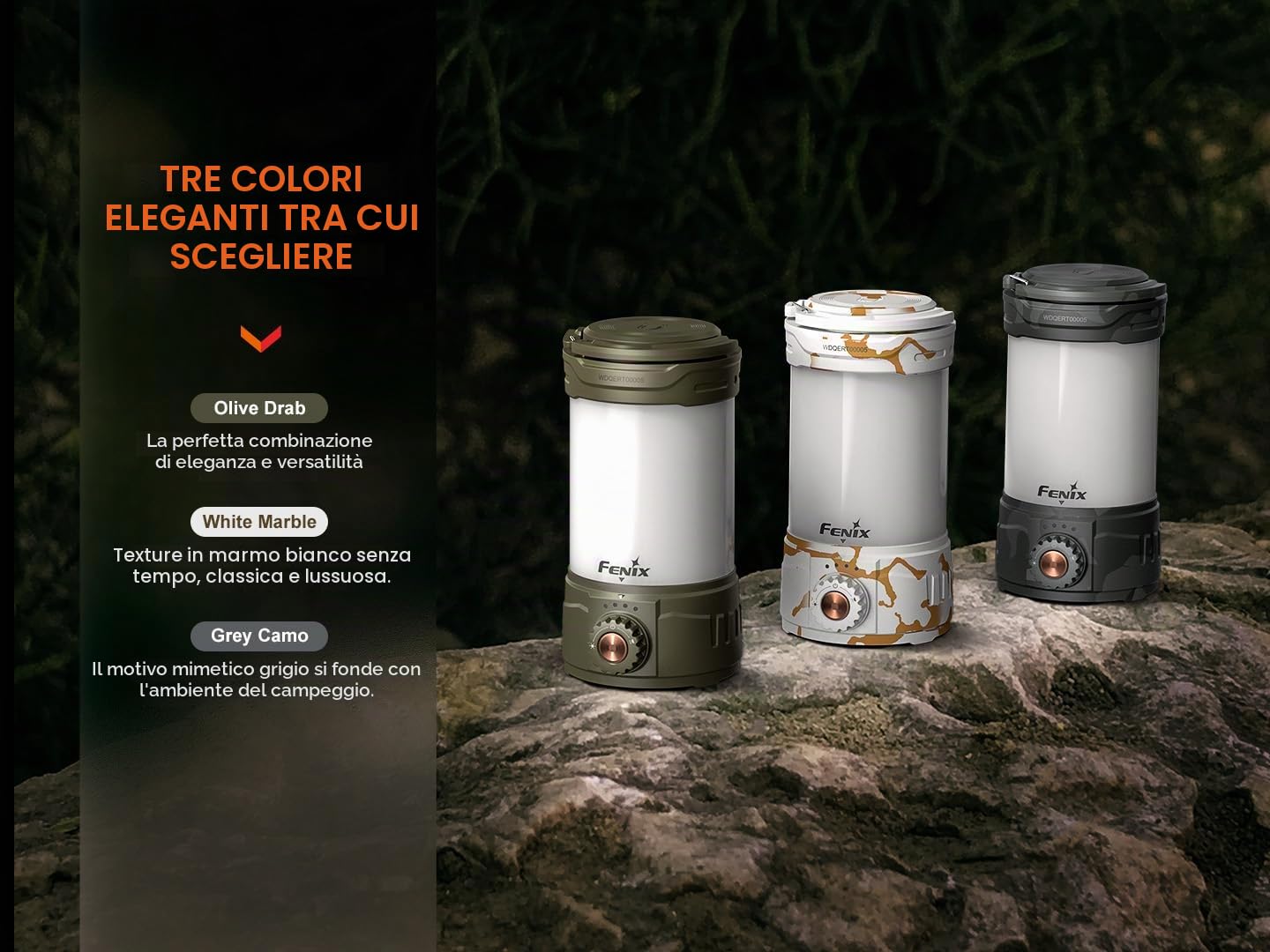 FENIX CL26R Pro - Lampada da campeggio a LED con connettore USB, 650 lumen, colore: Oliva