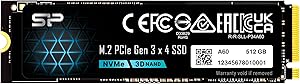 Silicon Power P34A60 512GB PCIe Gen3 NVMe