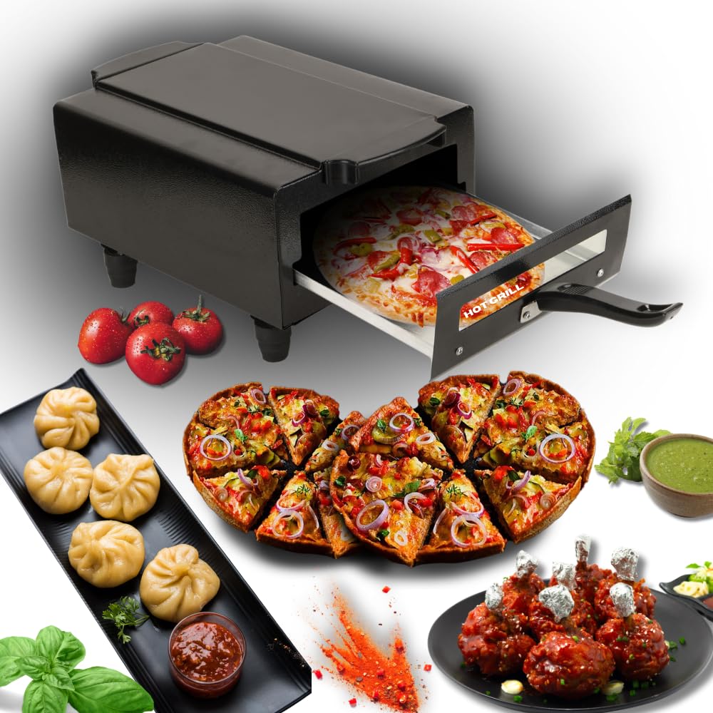 Hot Grill 14-Inch Electric Tandoor, 2000W Stainless Steel Heating Element, Multi-Function Grilling, Roasting & Baking, Durable Metal Construction, Ideal for Tandoori Chicken, Naan & Kebabs & More-picture-10
