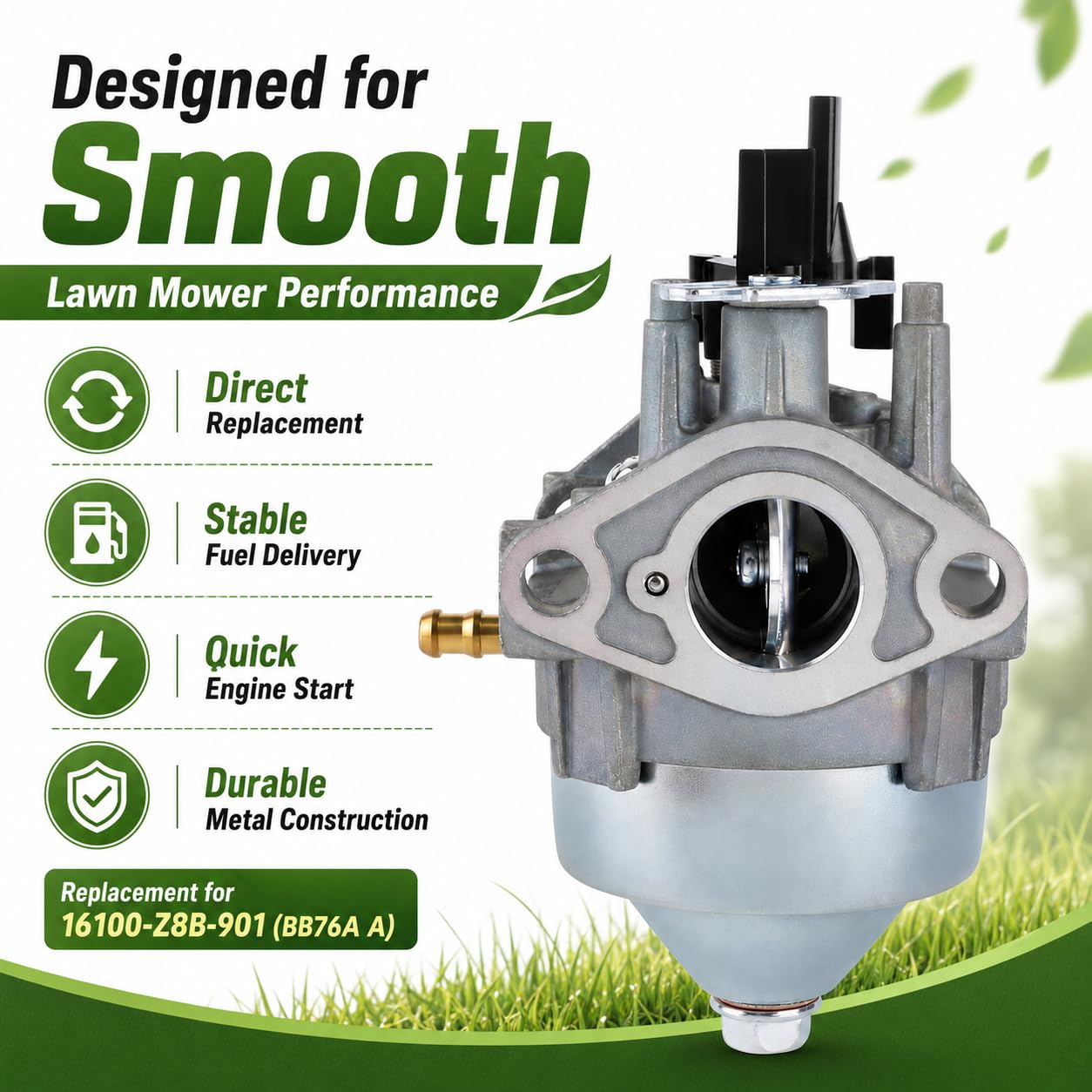 GCV160 - Carburador de repuesto para Honda GCV 160 GCV160LA0 GCV160LA1 HRR216 HRS216K5 HRS216K6 HRS216K7, Husqvarna HU700H HU700F piezas de cortacésped de motor, kits de afinación de carburador