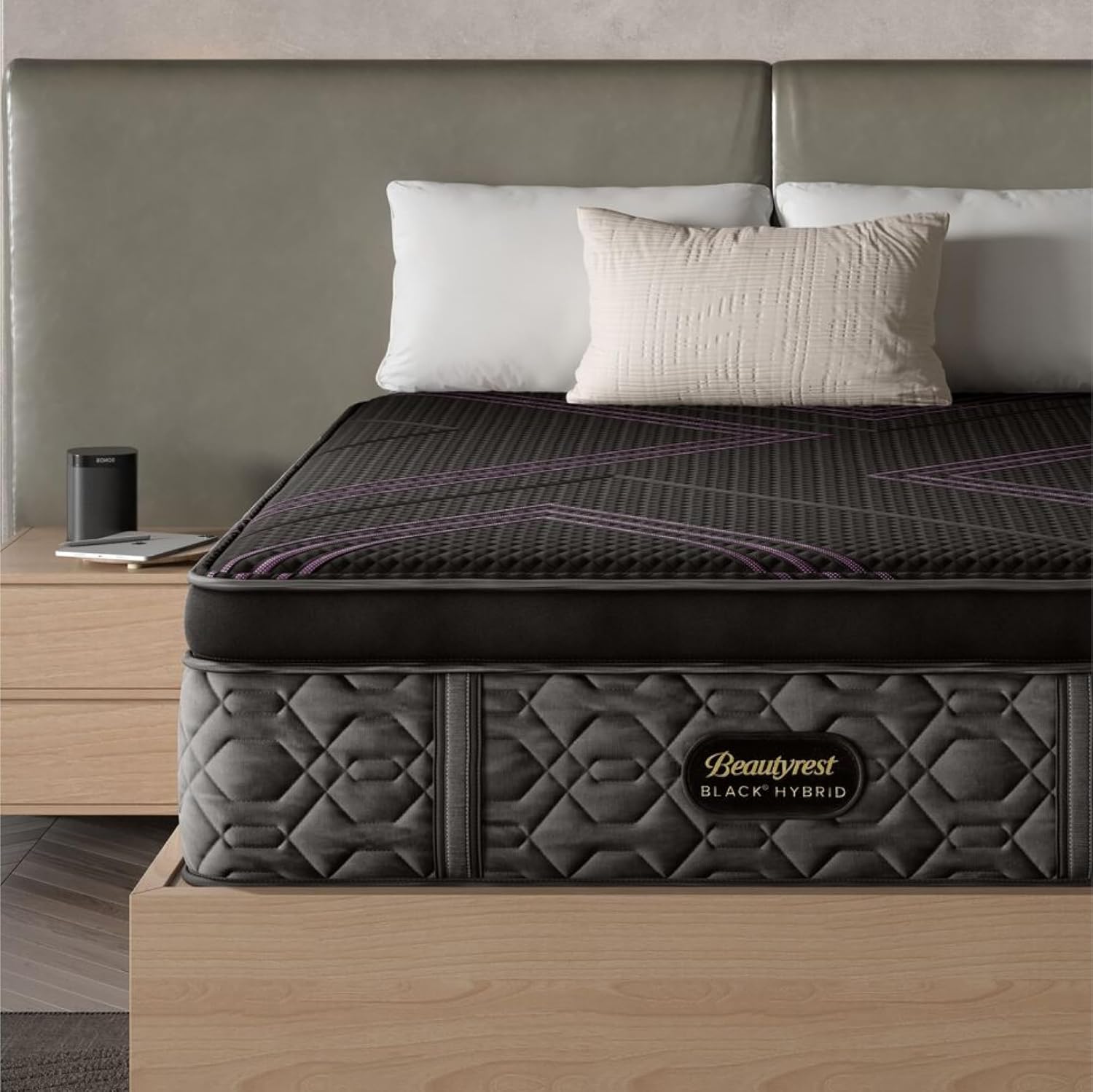Beautyrest Black Series Two Apex Top Medium 14.5" King Hybrid Mattress, Cooling Tech, Contouring Comfort, Individualized Support, CertiPUR-US, 100-Night Sleep Trial, 10-Year Limited Warranty