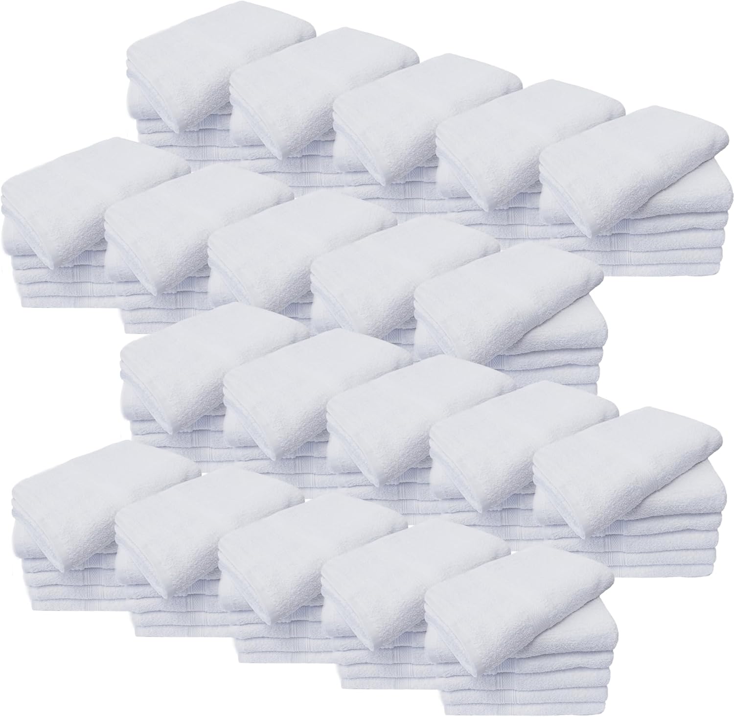Towels N More 15X25 Hand Towels 120 Pack White Soft Ring