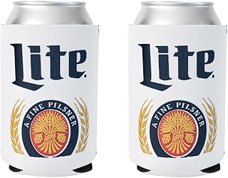 Officially Licensed Miller Lite Drink Can Holder Neoprene Beer Huggie Cooler Sleeve (2)
