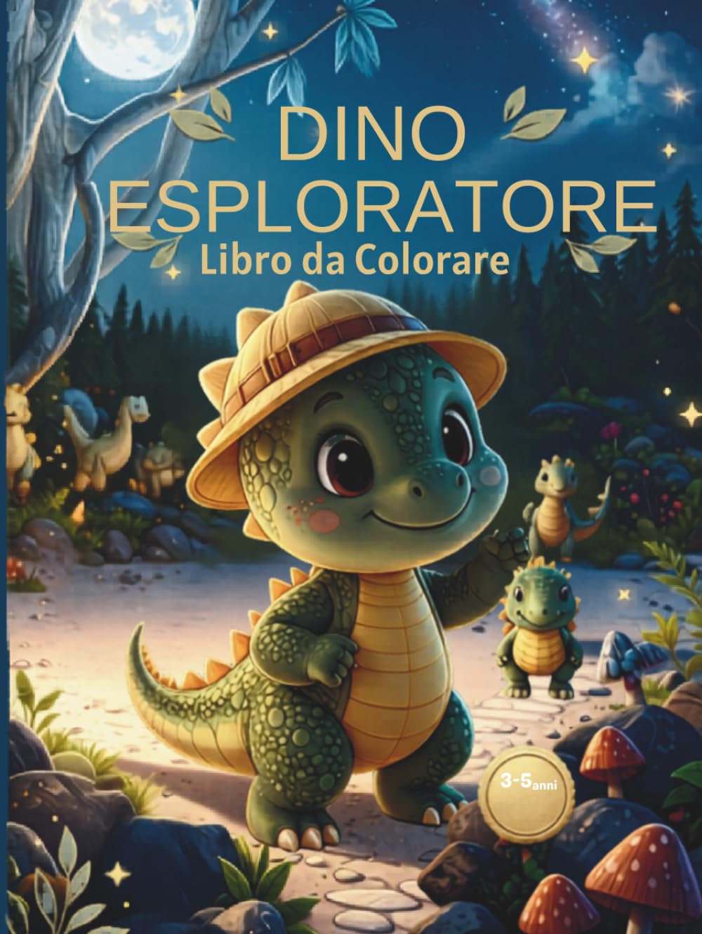 Tiny Dino Adventure Coloring Book