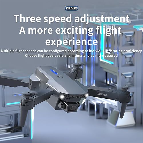 Miniatura 5 de Dron plegable de fotografía aérea con cámara HD 1080P - Juguetes de control remoto FPV - Drone multifuncional con elevación de un botón, modo sin