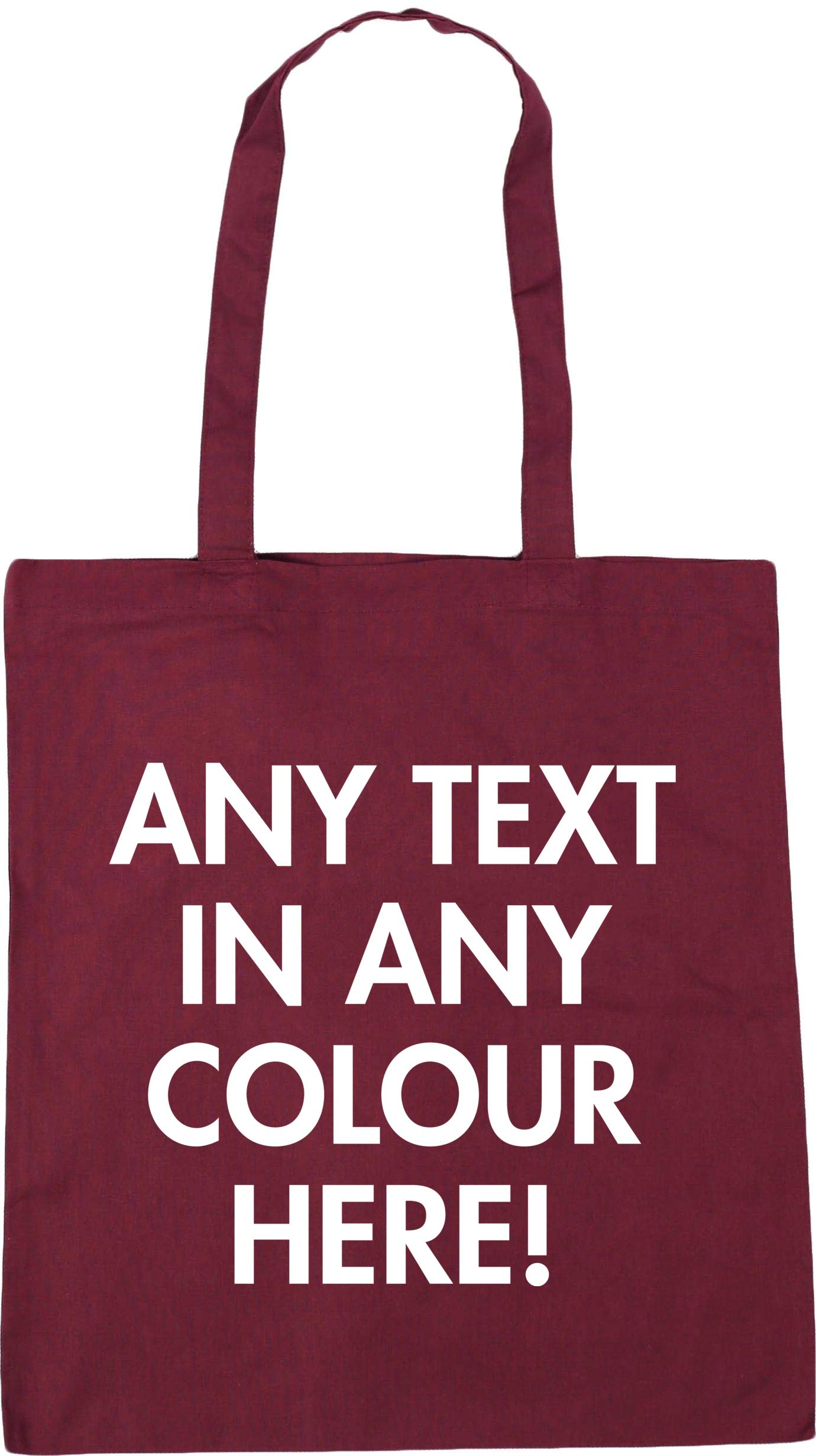 Hippowarehouse Personalised Tote Shopping Gym Beach Bag 42cm x38cm, 10 litres