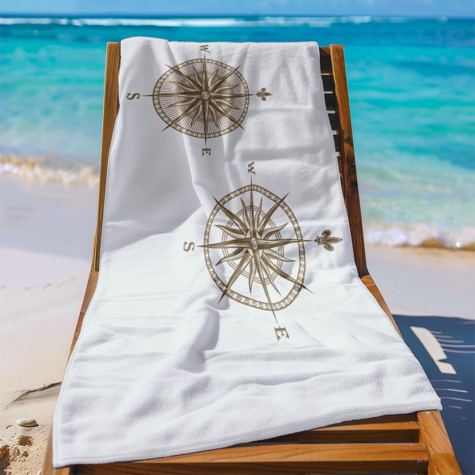 Serviette de PiscineDisque Pointeur Brun Clair Serviette Fouta Plage Stylée Personnalisée pour Adultes, Légère Séchage Rapide Anti-Sable, Adaptée Aux Voyages,Yoga et Vacances 100x180 cm