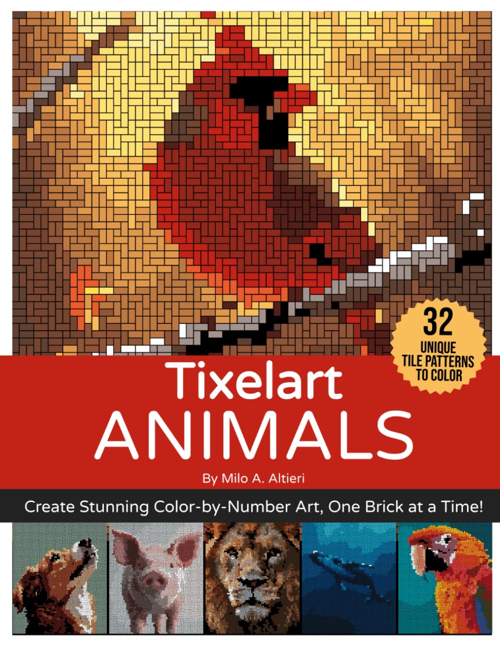Tixelart Animals: Create Stunning Color-by-Number Art, One Brick at a Time!