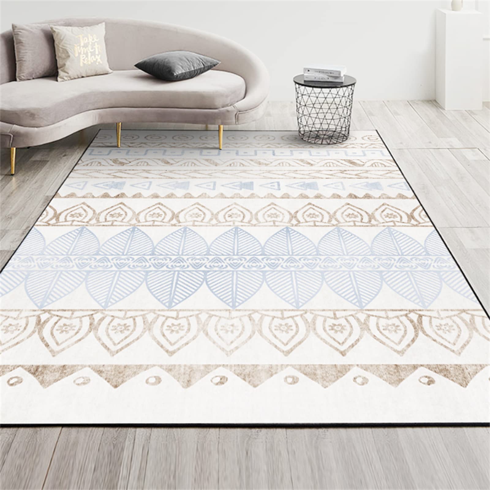 Déco salon tapis géométrique simple 60X120CM tapis rectangle pas cher