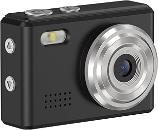 miniカメラ デジタルカメラ 小型デジタルカメラ スマホに送れる 固定焦点 約100万画素 720P HD 動画 0.96インチ液晶画面 USB Type-C Android microSDカード コンパクト 軽量 初心者向け 子供 (ブラック) SMC01-BK