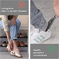 Vista 6 de BOOMIBOO Paquete de 2 cuernos de metal para zapatos, duraderos de 7.5 pulgadas con mango ergonómico, cuernos de zapatos aptos para viajes