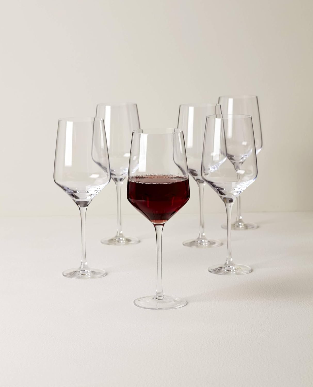 Lenox 897405 Tuscany Classics Angled Wine Glasses, Set of 6