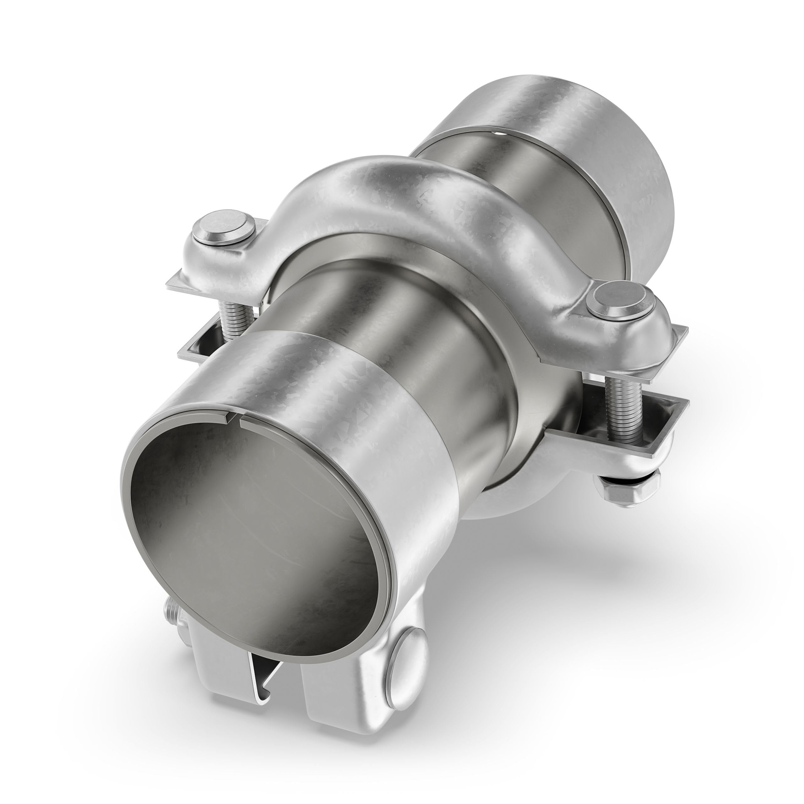 Universal PSA Reparatur Verbindungsset Schalldämpfer Auspuffrohr Flansch mm mit Schellen für alle PKW und LKW ohne Schweissen ~~INNENDURCHMESSER Ø60mm ~~
