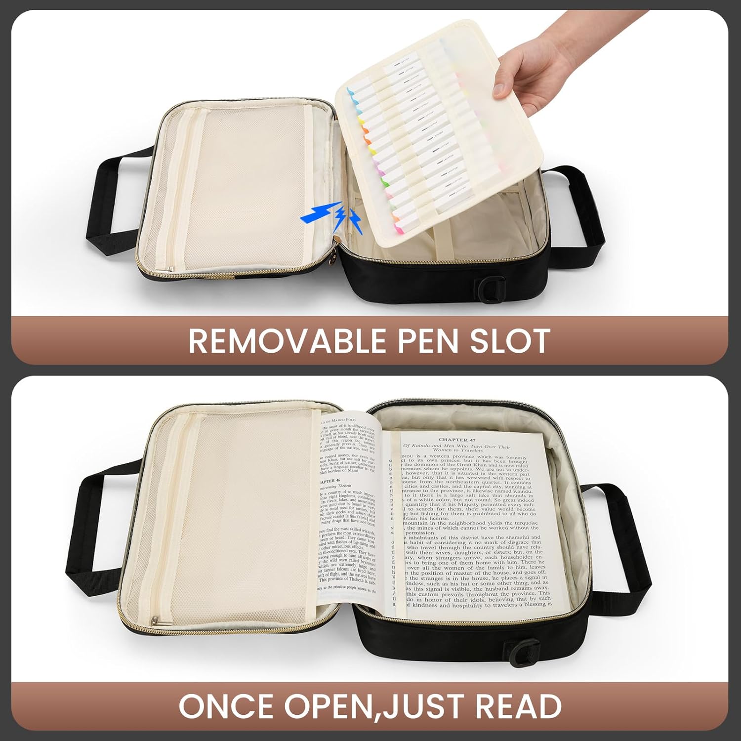 Bible Cover Case for Women Large with Shoulder Strap,Bibles Study Supplies Journaling Book Carrying Case for Mothers Day Christian Gifts