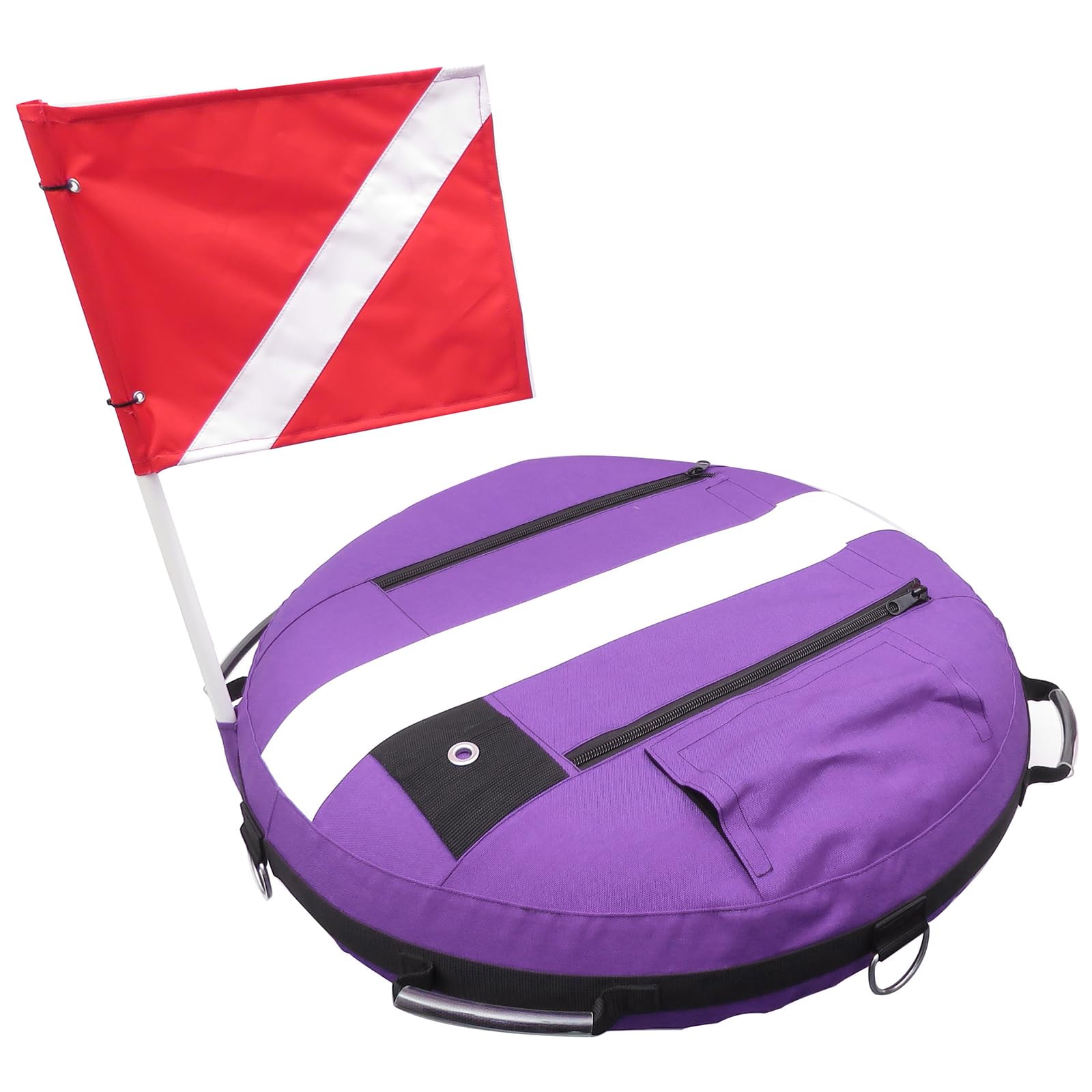 Lot de 3 bouées de plongée gonflables haute visibilité pour entraînement et surfaçage