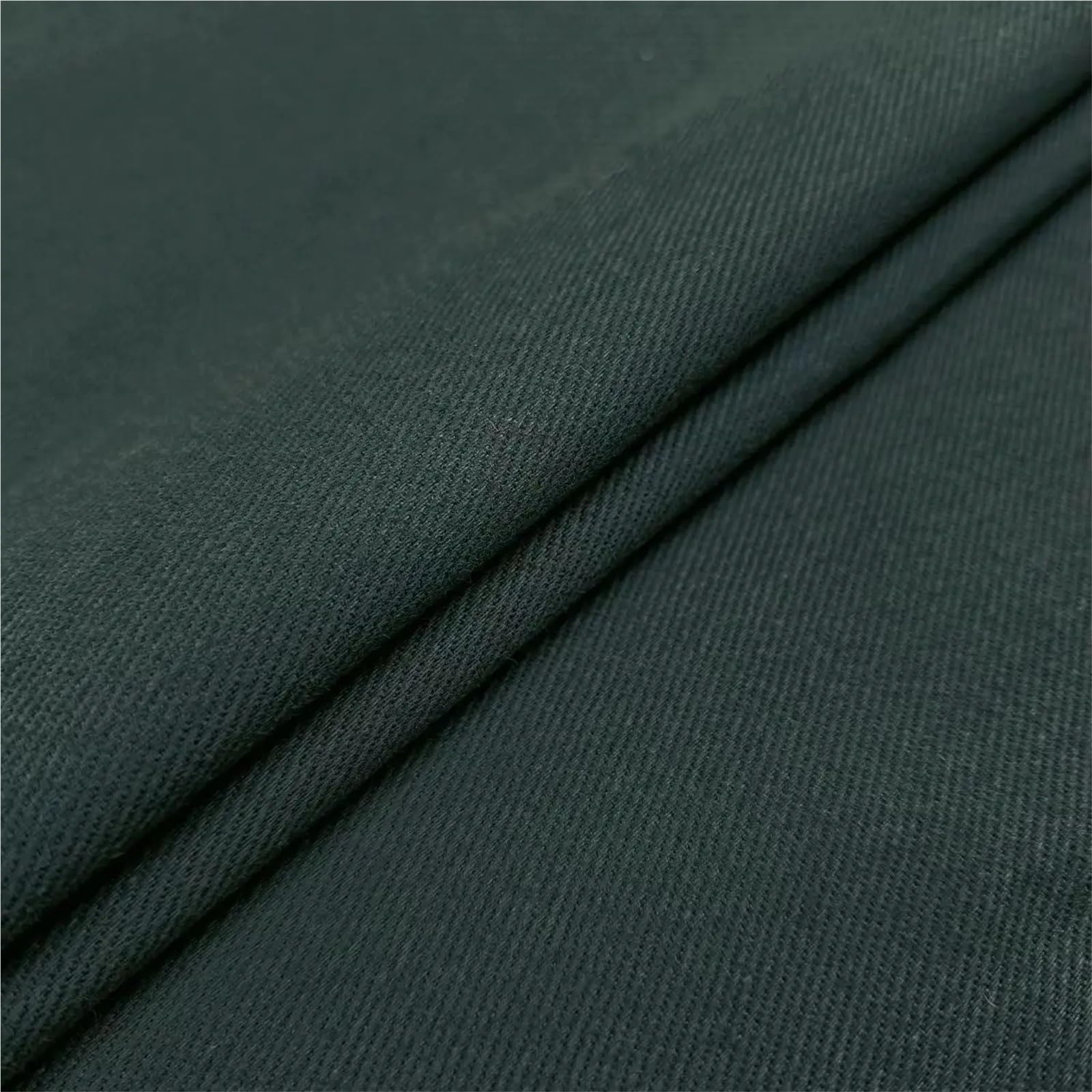 Tkanina dżinsowa, Tkanina bawełniana dżinsowa na metry wielokolorowa 100x150cm do szycia DIY(Dark Green)