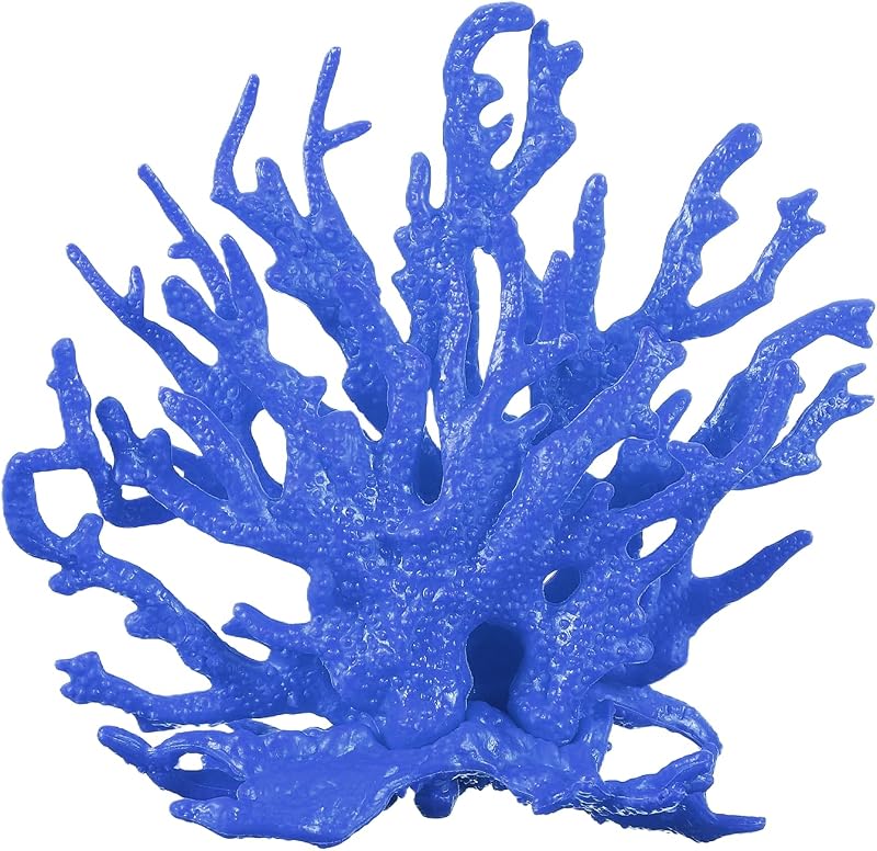 Enfeite de Coral para Aquário em PVC Dark Blue PETAXCELL 12,5 x 5 x 11 cm